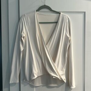 Lululemon white cross front top